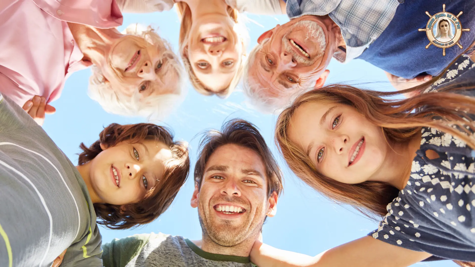 A family sharing a joyful moment, symbolizing respect and love across generations.
